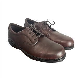 Nunn Bush Leather Brown Plain Toe Oxford - Size 13